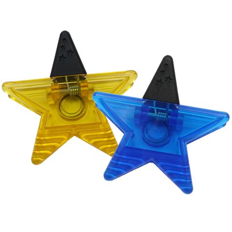 Star Magnet Clip Blue Or Yellow Ash10233 Ashley Productions Clips
