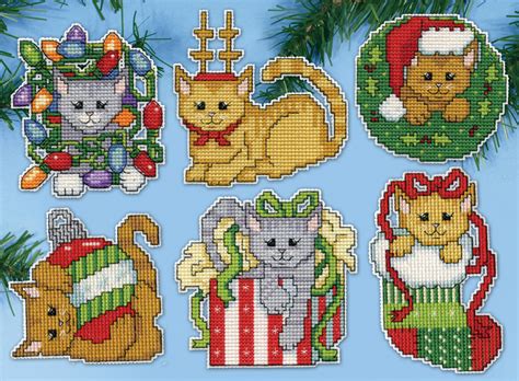 Whether you're after a serene landscape or a beautiful animal pattern, there's a kit for. Cross Stitch Corner | Design Works - Christmas Kittens