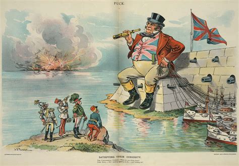 Satisfying Their Curiosity Political Cartoon Of John Bull Watching