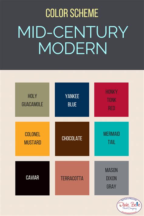 20 Mid Century Color Schemes