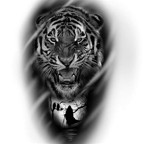 Tiger Face Tattoo Tiger Tattoo Sleeve Tiger Tattoo Design Lion Head