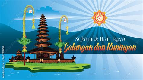 Balinese Hindu Holiday Greeting Card Selamat Galungan Dan Kuningan