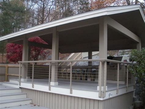 Modern Deck Railing Mid Century Modern Home Essex Ct Keuka Studios