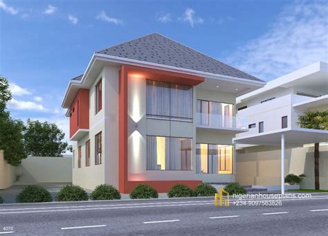 4 Bedroom Duplex Ref 4070 Nigerian House Plans