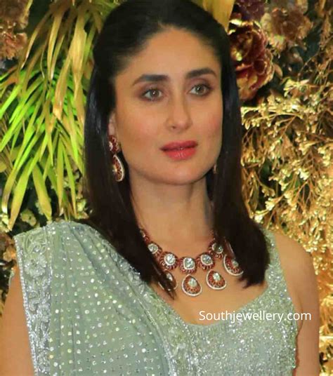 Kareena Kapoor In A Ruby Polki Necklace Set Indian Jewellery Designs