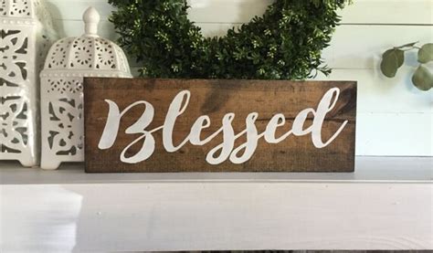 Blessed Blessed Sign Blessed Wall Art Blessed Wall Wood