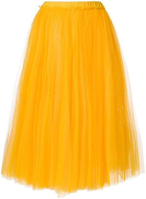 Nº21 Tutu Style Full Skirt Farfetch Skirts Orange Skirt Full Skirts