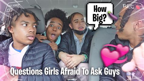 Questions Girls Are Afraid To Ask Guys 🥰😨 Youtube