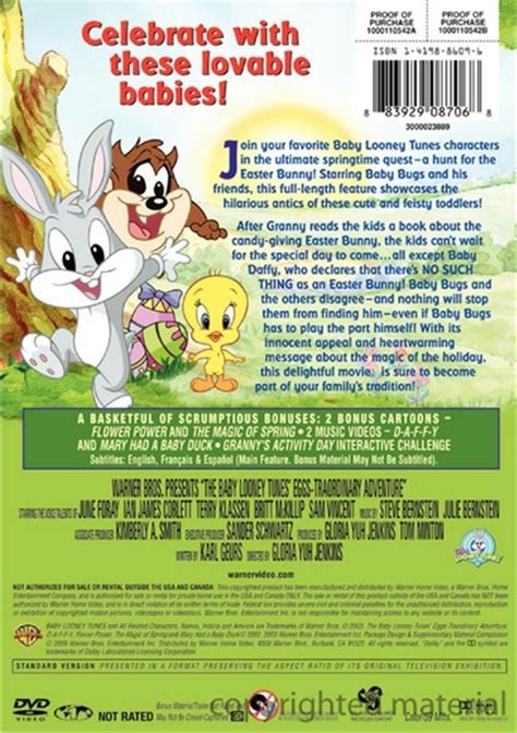 Baby Looney Tunes Eggs Traordinary Adventure Dvd 2002 Dvd Empire