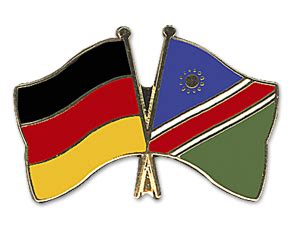 Die flagge für namibia, die zeigen, wie die buchstaben na auf einigen plattformen. Freundschafts-Pin Deutschland - Namibia-Fahne ...