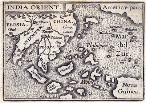 1602 Map Of The Orient Asia By Abraham Ortelius