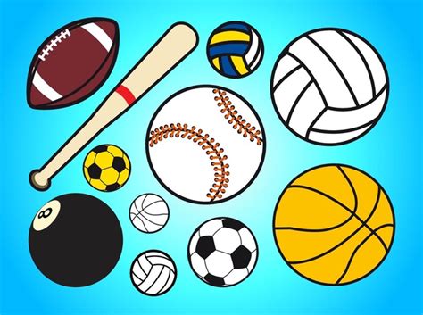 Sport Balls Free Vector Elements Vectors DeluxeVectors Com Cliparts Co