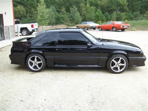 1988 Ford Mustang Gt 302 Hp Supercharged Black W T Tops