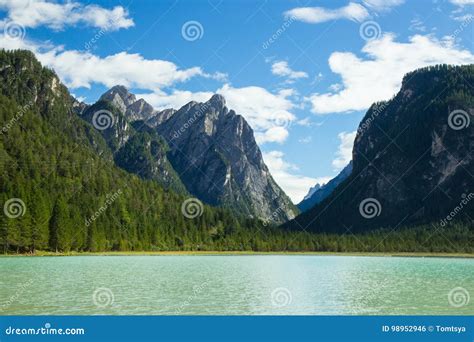 View Of Amazing Durrensee Lake In Italy Stock Photo Image Of Park