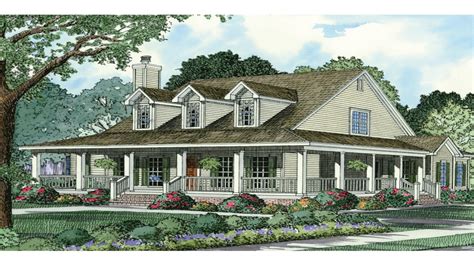 French Country House Plans Country Style House Plans With Wrap Around