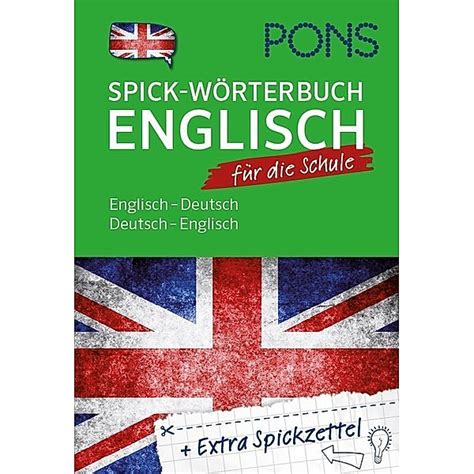 pons spick wörterbuch für die schule englisch buch jetzt online bei weltbild de bestellen