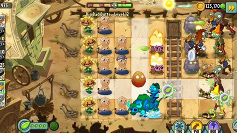 Plants Vs Zombies 2 Big Bad Butte Level 12 Youtube