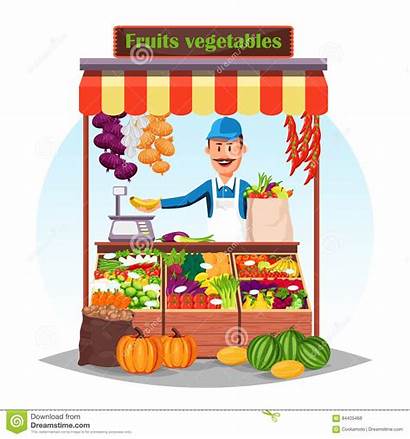 Market Stall Fruits Vegetables Stand Fruit Counter