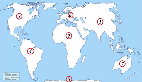 World Continent Map Quiz