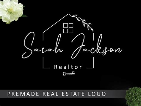Real Estate Logo Vector Modern Real Estate Logo Realtor Logo Etsy