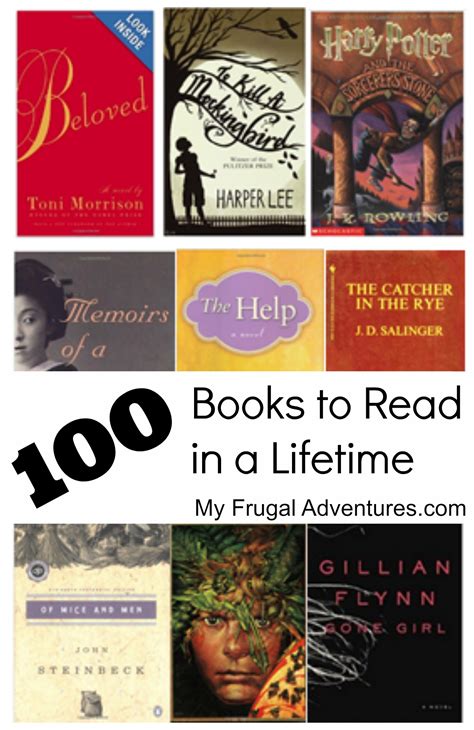 100 Amazing Books To Read In A Lifetime My Frugal Adventures