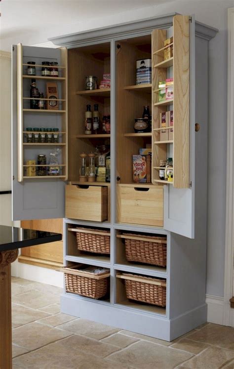 As many free standing kitchen cabinets feature removable panels, they are very to clean. 40+ Marvelous Kitchen Cupboard Organization Ideas ...