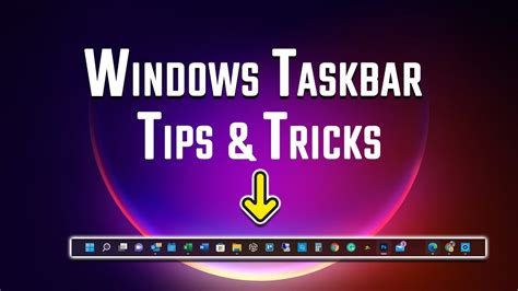Windows 10 Taskbar Tips And Tricks Youtube