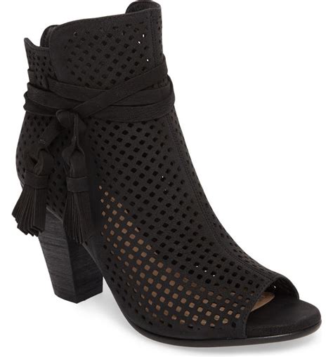 Vince Camuto Kamey Perforated Open Toe Bootie Women Nordstrom