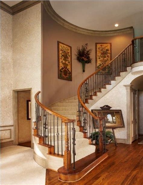 The stairs, the handrail, the wall all sensually woven into one another. 40 Curved Staircase Ideas (Photos) in 2020 (With images ...