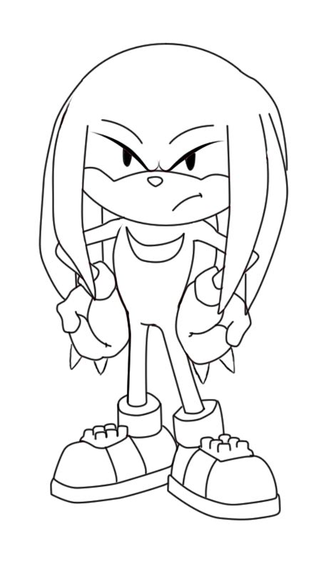 How To Draw Knuckles From Sonic The Hedgehog Draw Central