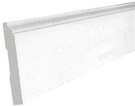 While the installation of the baseboard trim itself isn't hard, the cutting and measuring of the angles can be a bit tricky. Mastercraft 9/16" x 4-1/4" x 8 ft Primed FJ Pine Colonial ...
