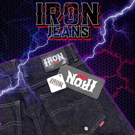 กางเกงยีนส์iron มิดไนท์ด้ายเทา15oz แถมป้าย Shopee Thailand