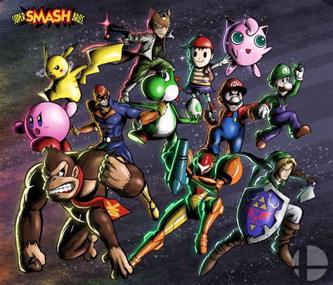 Super Smash Bros N64 Characters By Aserdreamasters On Deviantart