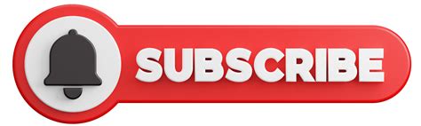 Subscribe Channel Button 3d Illustration Download In Png Obj Or Blend