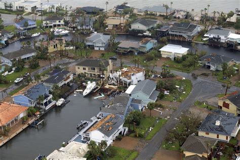 Aerial Photos Show Storm Damage From Harvey In Corpus Christi