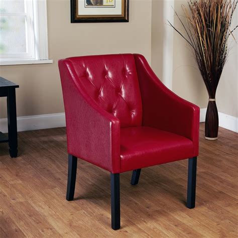 Free delivery and returns on ebay plus items for plus members. TMS Furniture Casual Red Wine Faux Leather Accent Chair at ...