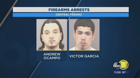 Two Men Arrested After Stolen Guns Found During Fresno Traffic Stop Abc30 Fresno