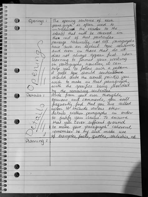 Social science fieldwork report (methods section). A page of english notes in cursive : Handwriting | Nice ...