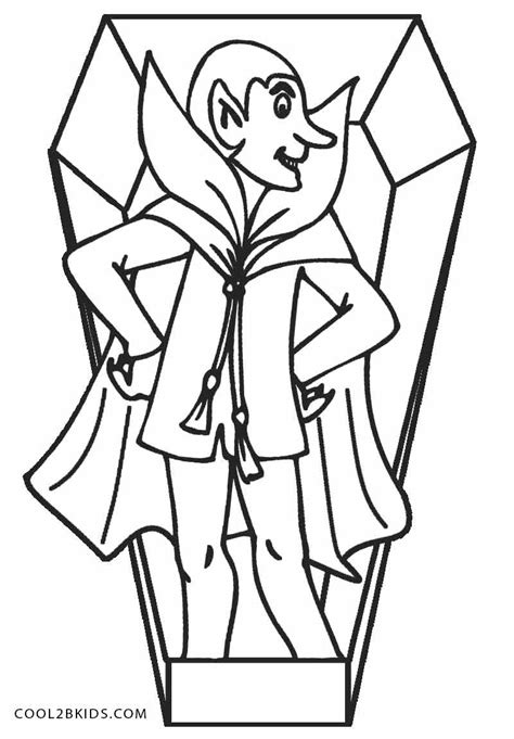 Printable Vampire Coloring Pages For Kids Cool2bkids