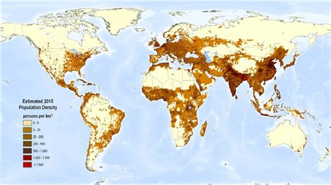 Population Density World Map Youtube