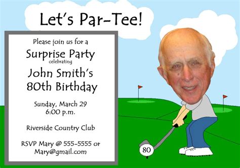 Golf Birthday Party Invitation Wording 40th Birthday Invitation