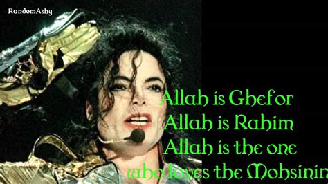 Michael Jackson Give Thanks To Allah Lyrics Youtube