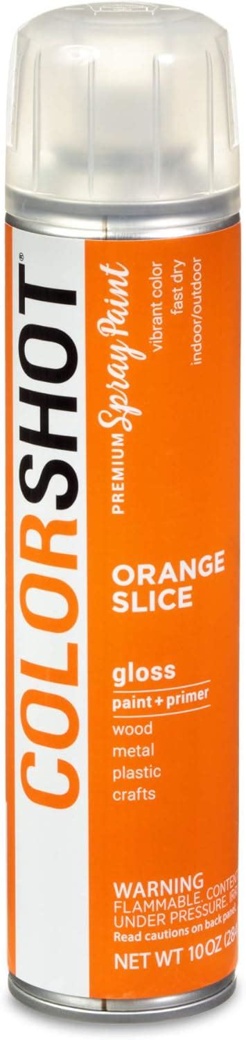 Colorshot Gloss Spray Paint Orange Slice Orange 10 Oz