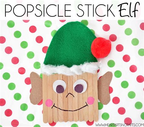 Easy Popsicle Stick Elf Saudos