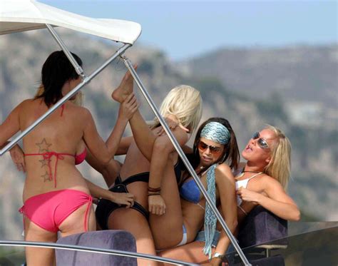 Michelle Marsh Lucy Pinder Sophie Howard Enjoying Topless Summer Party On The Boat