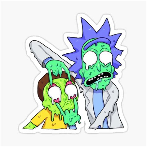 Rick And Morty Sticker By Megan Wickham In 2021 Rick And Morty