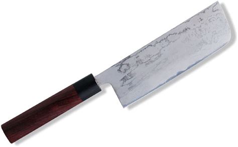 This knife is a 100 % handmade damascus steel with micarta composite handle grips. Kanetsune Usuba Chef's Knife, 6.5" Damascus Blade, Red ...