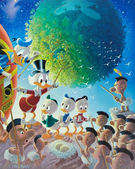 Oil Paintings By Carl Barks 1901 2000 Though Barks Creator Of