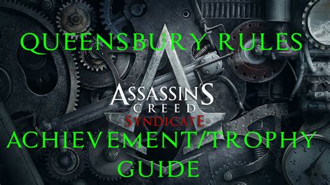 assassin s creed syndicate queensbury rules achievement trophy guide youtube