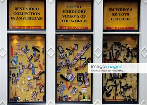 Schaufenster Eines Sex Shops In Amsterdam